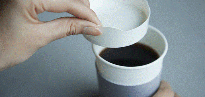 Nắp đậy cà phê bằng giấy độc đáo giúp giảm rác thải nhựa