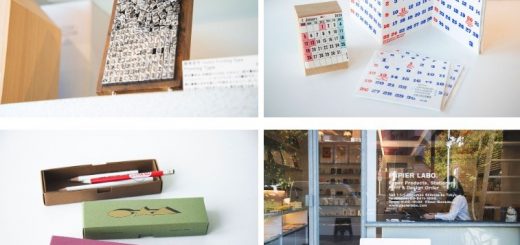 TOKYO - Sức hấp dẫn của các mặt hàng văn phòng phẩm về typographic