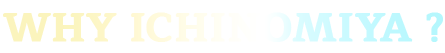 WHY ICHINOMIYA ?