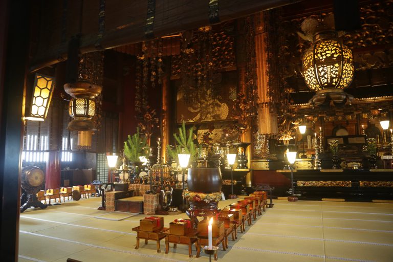 บริเวณที่พระพุทธรูป Hibitsu (Secret Buddha) ประดิษฐสถานอยู่