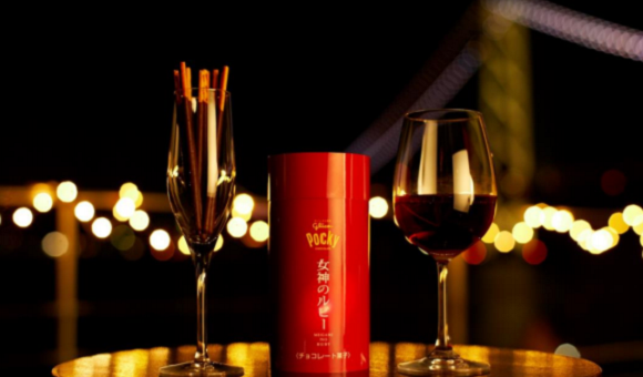 ป๊อกกี้รสชาติใหม่ทานคู่กับ Red Wine ในชื่อสุดหรู “Pocky Goddess Ruby”